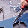 рычажные ножницы по металлу фигурные ERDI  D16L левые